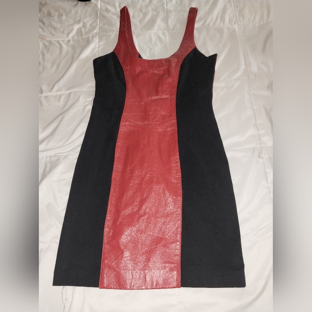 Elegant Black and Red Dress